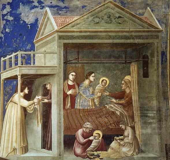 GIOTTO di Bondone The Birth of the Virgin